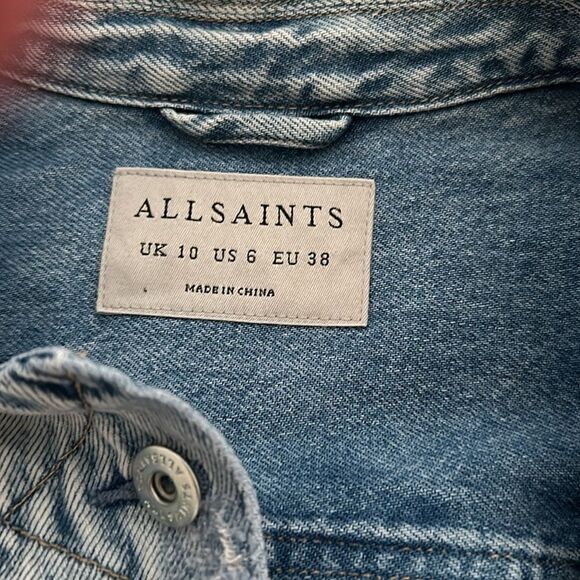 All saints denim jacket 6 - Picture 2 of 5